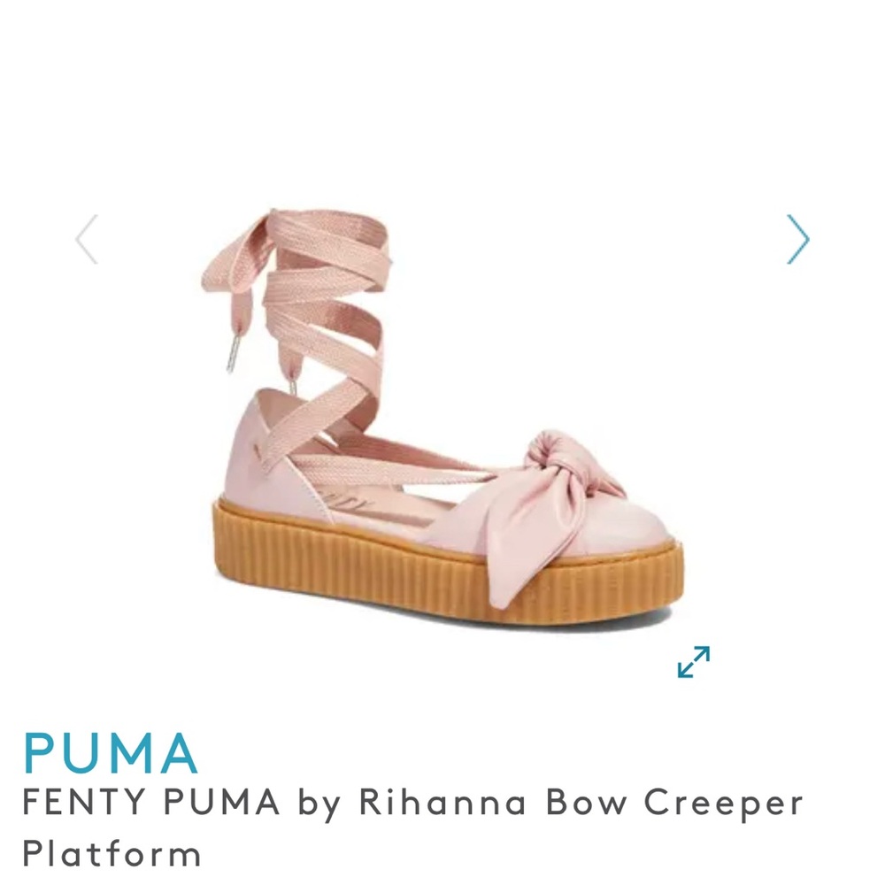 Fenty Puma Pink Tan Platform Shoes